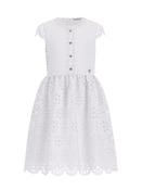 Guess White Broderie Anglaise Dress