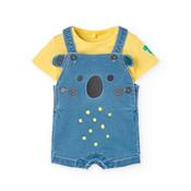 Boboli Mimosa Shortie Dungaree Set image