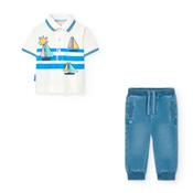 Boboli Polo shirt and Jogger set image