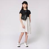 DKNY Black &amp;amp; White Striped Viscose Dress image