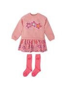 Agatha Ruiz De La Prada Floral Jersey Dress and Socks image