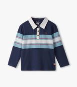 Hatley blue stripes rugby polo image