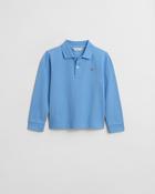 Gant Shield LS Pique Polo - Dream Blue image