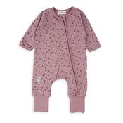 Babybol Rose Pink Floral Zip up Babygrow