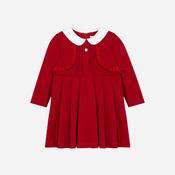 Patachou Red Knit Collared Dress