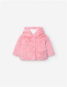 Losan Little Flowers Fluffy Button Coat