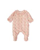 Tutto Piccolo Pink Floral Cotton Jersey Babygrow image