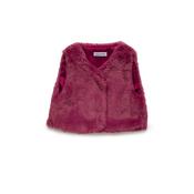 Juliana Raspberry Faux Fur Body Vest - Gilet image