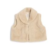 Caramelo Soft Faux Fur Gilet - Mink image