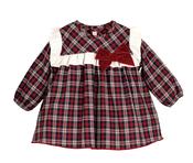 Calamaro Red and Navy Tartan Dress image