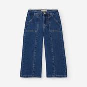 Zippy Wide Leg Seam Jeans - Blue image