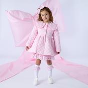 A Dee Riley Quilted Collar Jacket - Pink Blossom image