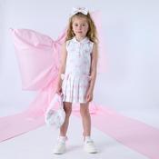 A Dee Raven Bow and Stripe Print Tennis Dress image