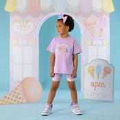 A Dee Sophia Ice-cream Print Cycling Short Set image