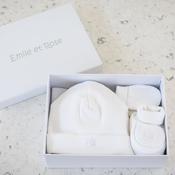 Emile et Rose Nox Unisex New Baby Gift Set - White image