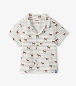 Hatley Little Pups Jersey Button Down Shirt image