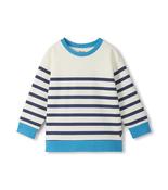 Hatley Blue Stripe Pullover Sweatshirt