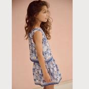 Nono Navy blue print Skirt Set