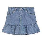 Levi's Blue Denim Skort with Flounce Hem