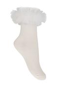 Daga White Tulle Socks