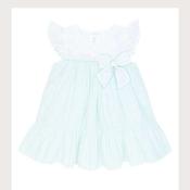 Deolinda Mint Stripe Ruffle Dress