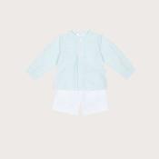 Deolinda Mint Green Stripe Shorts Set