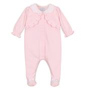 Emile et Rose Maisie Girls Pink Font Opening Babygrow image