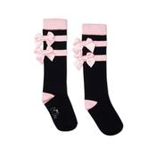 A'Dee Black Stripe and Bow Knee High Socks image