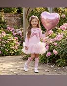 Daga Girls Love Story Iconic A Line Tulle Hem Dress - Pink image