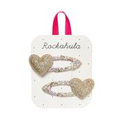 Rockahula Fairytale Floral Heart Clips image