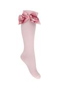 Daga Girls Love Story Knee Socks With Bow - Pink image