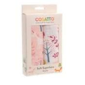 Cosatto 2pk pnk unicorn muslin cloths image