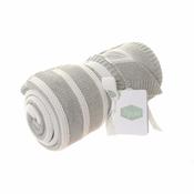Ziggle Grey and White Stripes Blanket image