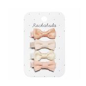 Rockahula Linen Mini Bow Clips image