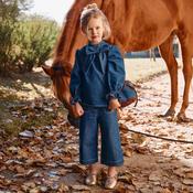 Patachou Blue Denim Blouse and Trousers Set image