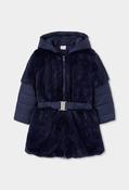 Boboli Navy Coat with Belt image
