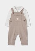 Boboli Beige Dungaree Set image