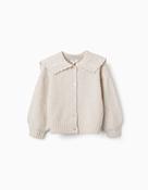 Zippy Beige Collared Cardigan image