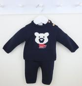 Pex Navy Winter Bear Knit Set image