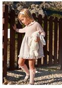 Juliana blush pink knit dress image