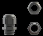Pack of 10pcs - Grey Cable Gland Nylon 20mm IP68 6-12mm