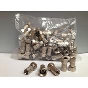 F Connectors 6.4mm (100)