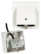 Slim n Fast Outlet Plate 1 x SAT