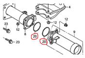 HONDA rear brake plate o ring and axle tubing