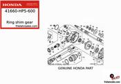 RING GEAR SHIM GASKET HONDA TRX420 07-13 image
