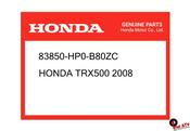 RIGHT SIDE COVER HONDA TRX500 08