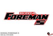 HONDA 450 FOREMAN S DECALS STICKER 12INCH
