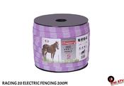 RACING 20 ELECTRIC FENCE TAPE 200M