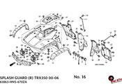 SPLASH GUARD HONDA TRX350 00-03
