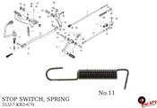 HONDA STOP SWITCH SPRING HONDA TRX450 image